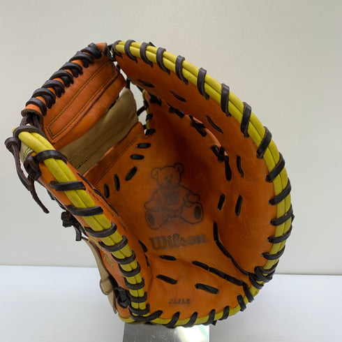 ウィルソン Wilson 軟式 大人 一般 ファーストミット 一塁手 グローブ グラブ 右投げ 中古品 グローブ袋付き 野球 1270