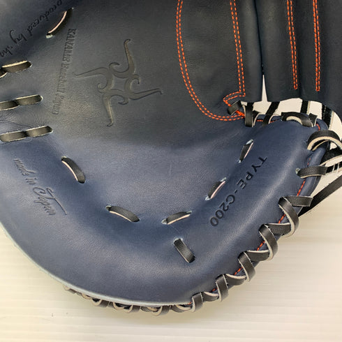 カナメ KANAME 硬式 大人 一般 キャッチャーミット 捕手 グローブ グラブ 右投げ C200 タグ付き グローブ袋付き 野球 6303