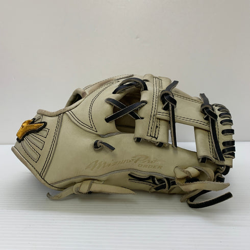 ミズノ MIZUNO ミズノプロ オーダー HAGAJAPAN 硬式 大人 一般 内野手用 グローブ グラブ 右投げ 中古品 野球 6764