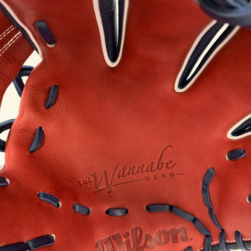 ウィルソン Wilson ワナビーヒーロー 軟式 大人 一般 内野手用 グローブ グラブ 右投げ RHJ86H 中古品 野球 6259