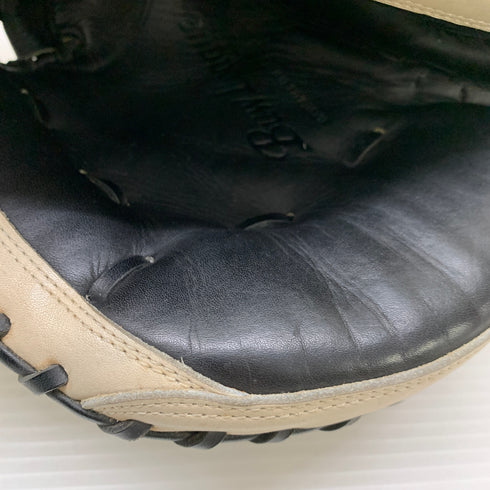 ミズノ MIZUNO ビューリーグ 軟式 大人 一般 キャッチャーミット 捕手 グローブ グラブ 左投げ 中古品 野球 7368