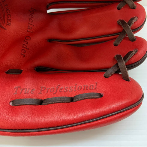 久保田スラッガー KUBOTA SLUGGER 軟式 大人 一般 投手用 グローブ ピッチャー グラブ 右投げ 24MS 中古品 グローブ袋付き 野球 6393