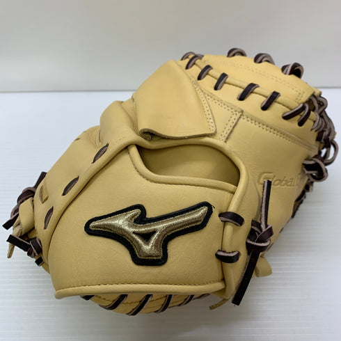 ミズノ MIZUNO グローバルエリート 軟式 大人 一般 キャッチャーミット 捕手 グローブ グラブ 右投げ 1AJCR32510 中古品 グローブ袋付き 野球 7956