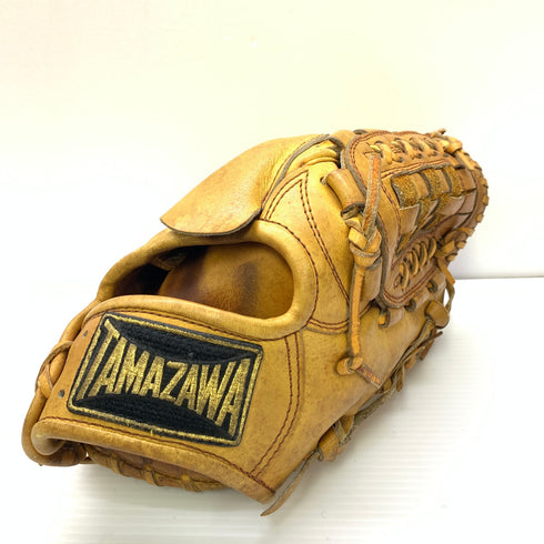 玉澤 TAMAZAWA タマザワ DELUXE-001 硬式 大人 一般 投手用 グローブ ピッチャー グラブ 右投げ 中古品 野球 9725