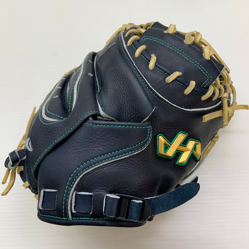 ハタケヤマ HATAKEYAMA 心 WN-25M9 軟式 大人 一般 キャッチャーミット 捕手 グローブ グラブ 右投げ 中古品 グローブ袋付き 野球 9076