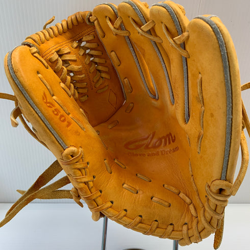 グロム GLOM 軟式 大人 一般 内野手用 グローブ グラブ 右投げ 501 中古品 野球 7045
