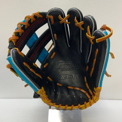 ゼット ZETT プロステイタス オーダー品 軟式 大人 一般 内野手用 グローブ グラブ 右投げ BRGPRO B2 中古品 箱・グローブ袋付き 野球 6578
