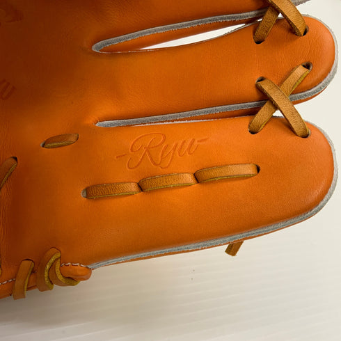リュウ RYU 硬式 大人 一般 内野手用 グローブ グラブ 右投げ 中古品 グローブ袋付き 野球 6016