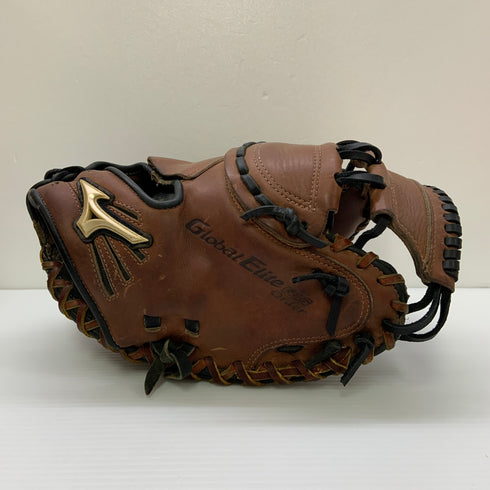 ミズノ MIZUNO グローバルエリート Global Elite 軟式 大人 一般 キャッチャーミット 捕手 グローブ グラブ 右投げ オーダー 中古品 野球 8831