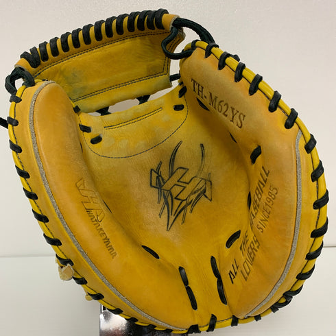 ハタケヤマ HATAKEYAMA TH-M62YS 軟式 大人 一般 キャッチャーミット 捕手 グローブ グラブ 右投げ 中古品 野球 9970