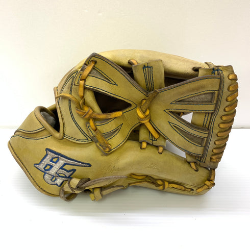 ハイゴールド HI-GOLD 硬式 大人 一般 内野手用 グローブ グラブ 右投げ 中古品 野球 9803