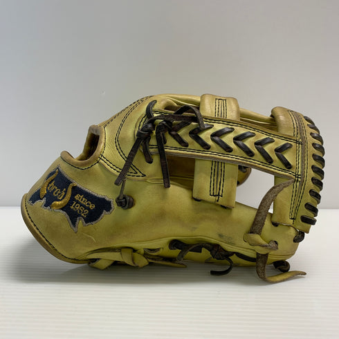 bro's ブロズ 吉川清商店 少年軟式 子ども 内野手用 グローブ グラブ 右投げ 中古品 野球 6330