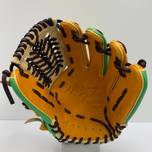 中古品 ミズノ MIZUNO ミズノプロ オーダー 軟式 内野手用グローブ HAGAJAPAN 長岡秀樹型 3916