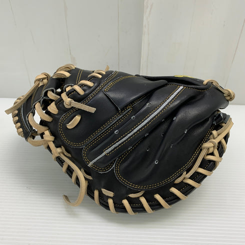 ゲッコウ 硬式 大人 一般 キャッチャーミット 捕手 グローブ グラブ 右投げ 中古品 グローブ袋付き 野球 5900