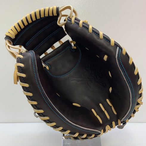 てっぺん Teppen 硬式 大人 一般 キャッチャーミット 捕手 グローブ グラブ 右投げ KKI 中古品 グローブ袋付き 野球 6642