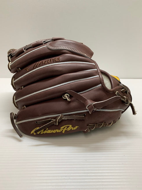中古品 ミズノ MIZUNO ミズノプロ オーダー硬式 投手用グローブ HAGAJAPAN 刺繍有り 4369