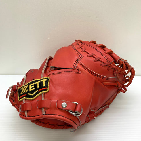ゼット ZETT プロステイタス PROSTATUS BPROCM920 硬式 大人 一般 キャッチャーミット 捕手 グローブ グラブ 右投げ 中古品 グローブ袋付き 野球 1383
