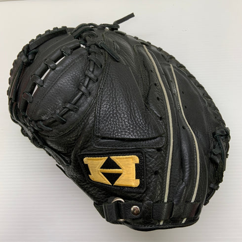 ハイゴールド HI-GOLD 軟式 大人 一般 キャッチャーミット 捕手 グローブ グラブ 左投げ オーダー 中古品 野球 9055