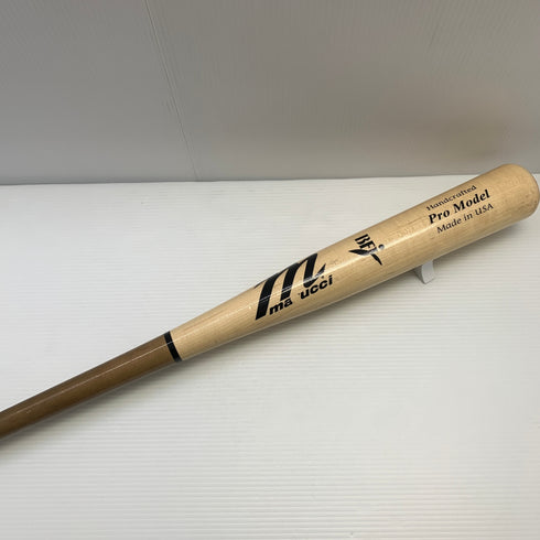 マルーチ marucci Pro Model 硬式 大人 一般 木製バット(BFJマーク) 中古 野球 8624