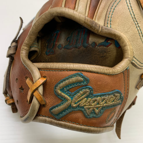 久保田スラッガー KUBOTA SLUGGER 軟式 大人 一般 内野手用 グローブ グラブ 右投げ 中古品 グローブ袋付き 野球 8321