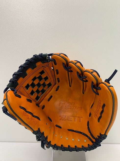 中古品 ゼット ZETT プロステイタス オーダー 硬式 内野手用グローブ 刺繡有り 3647