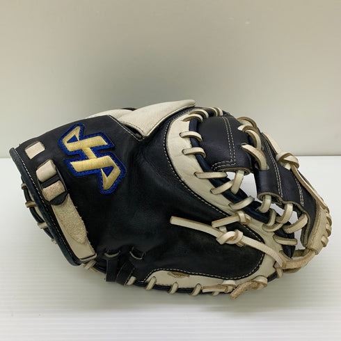 ハタケヤマ HATAKEYAMA 硬式 大人 一般 キャッチャーミット 捕手 グローブ グラブ 右投げ 中古品 野球 9743