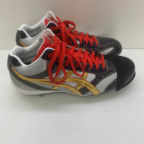 中古 アシックス asics 野球 金具固定式スパイク Size-28.5cm B1F001 H-4433