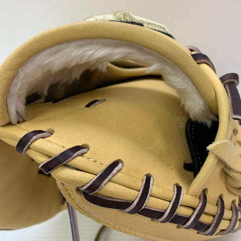 ミズノ MIZUNO グローバルエリート 軟式 大人 一般 キャッチャーミット 捕手 グローブ グラブ 右投げ 1AJCR32510 中古品 グローブ袋付き 野球 7956