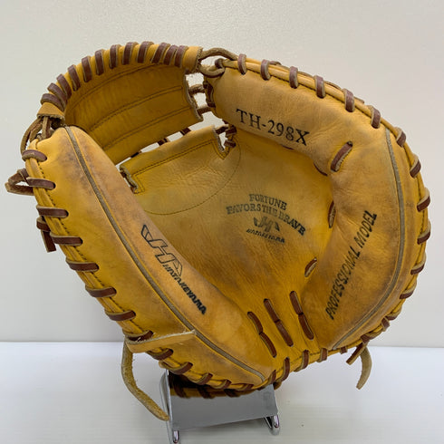 ハタケヤマ HATAKEYAMA TH-298X 軟式 大人 一般 キャッチャーミット 捕手 グローブ グラブ 右投げ 中古品 野球 8941