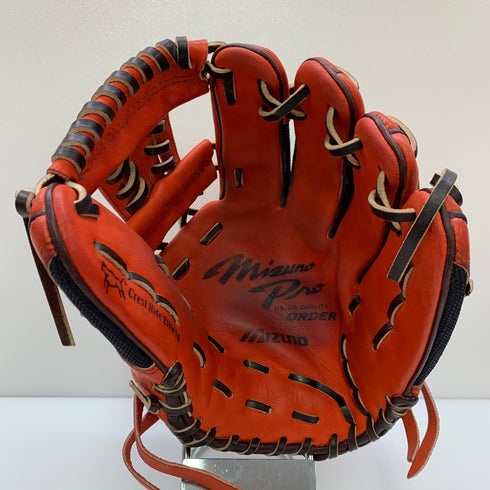 ミズノ MIZUNO ミズノプロ mizunopro 軟式 大人 一般 内野手用 グローブ グラブ 右投げ オーダー 中古品 グローブ袋付き 野球 8670