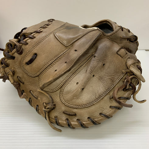 ミズノ MIZUNO グローバルエリート 硬式 大人 一般 キャッチャーミット 捕手 グローブ グラブ 右投げ 中古品 野球 6855