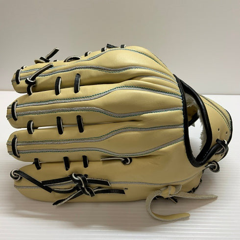 中古品 アシックス GOLDSTAGE I-PRO 軟式 外野手用グローブ 小指紐抜け 4647