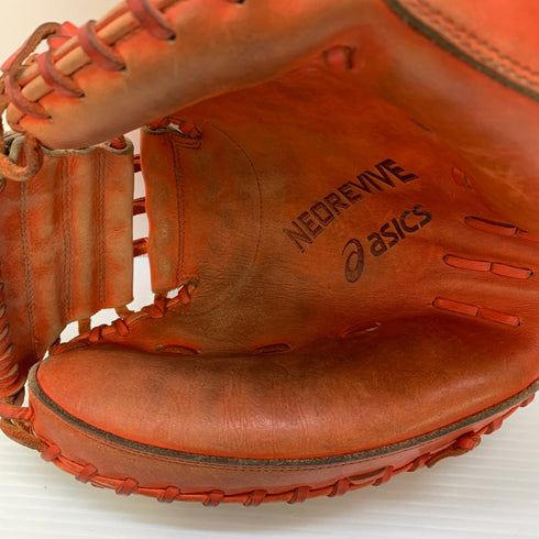 アシックス asics NEOREVIVE 硬式 大人 一般 キャッチャーミット 捕手 グローブ グラブ 右投げ BGH8MC 中古品 野球 7223