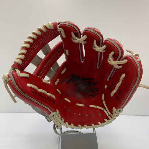 ミズノ MIZUNO ミズノプロ 軟式 大人 一般 内野手用 グローブ グラブ 右投げ オーダー 中古品 グローブ袋付き 野球 6255