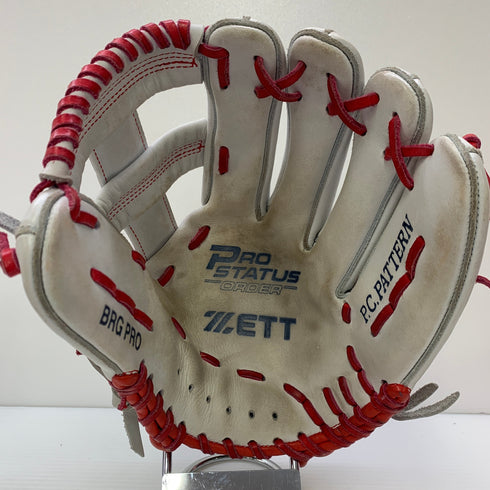 ゼット ZETT プロステイタス 軟式 大人 一般 内野手用 グローブ グラブ 右投げ BRGPRO 中古品 野球 6758