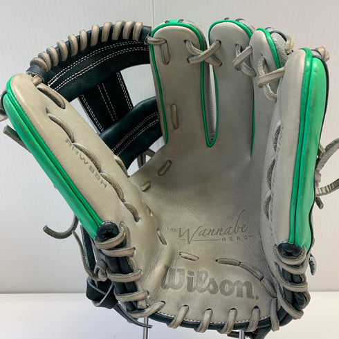 ウィルソン Wilson ワナビーヒーロー 軟式 大人 一般 内野手用 グローブ グラブ 右投げ RHW86H 中古品 野球 7058