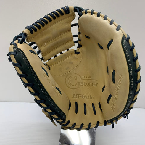ハイゴールド HI-GOLD ベーシック 軟式・ソフトボール兼用 キャッチャーミット 捕手 グローブ グラブ 右投げ BSG-875M 中古品 野球 6836