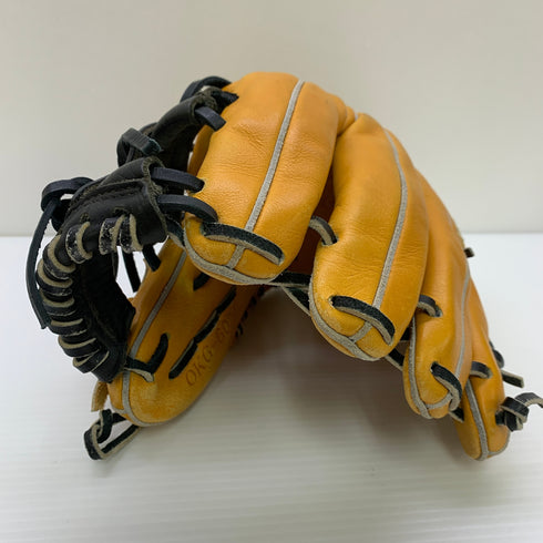 ハイゴールド HI-GOLD 己極 OKG-6024 軟式 大人 一般 二塁手・遊撃手用 グローブ グラブ 右投げ 中古品 野球 9048