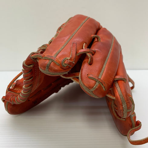 ミズノ MIZUNO ミズノプロ 硬式 大人 一般 外野手用 グローブ グラブ 右投げ 中古品 グローブ袋付き 野球 6025