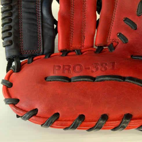 ハタケヤマ HATAKEYAMA PRO-381 軟式 大人 一般 ファーストミット 一塁手 グローブ グラブ 右投げ 中古品 野球 8623
