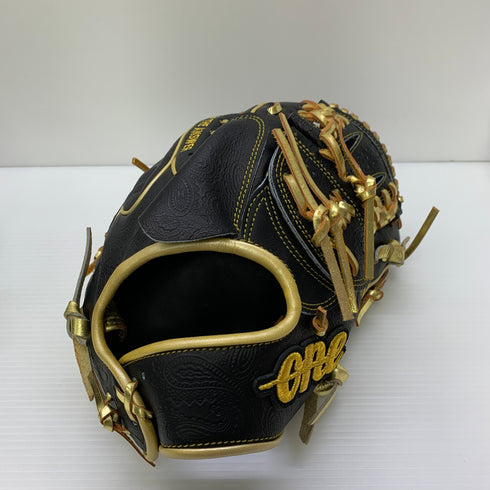 ワンオブジアンサー 硬式 大人 一般 投手用 グローブ ピッチャー グラブ 右投げ 中古品 グローブ袋付き 野球 6055