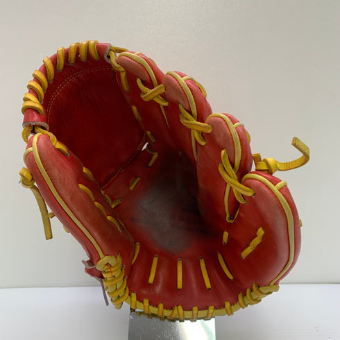 アクセフ×ベルガード 軟式 大人 一般 投手用 グローブ ピッチャー グラブ 右投げ 中古品 野球 1269