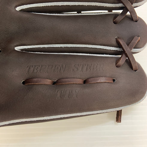 てっぺん Teppen オーダー 硬式 大人 一般 外野手用 グローブ グラブ 右投げ TTY 中古品 グローブ袋付き 野球 8065
