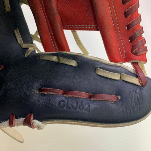 アディダス adidas GLJ62 トリコロールカラー 軟式 大人 一般 内野手用 グローブ グラブ 左投げ 中古品 グローブ袋付き 野球 9279