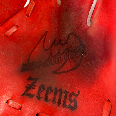ジームス Zeems ハイレベルオーダー 軟式 大人 一般 投手用 グローブ ピッチャー グラブ 右投げ オーダー 中古品 野球 8337