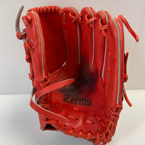 ジームス Zeems ハイレベルオーダー 軟式 大人 一般 投手用 グローブ ピッチャー グラブ 右投げ オーダー 中古品 野球 8337