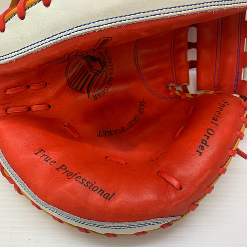 久保田スラッガー KUBOTA SLUGGER 硬式 大人 一般 キャッチャーミット 捕手 グローブ グラブ 右投げ 中古品 箱・グローブ袋付き 野球 6735