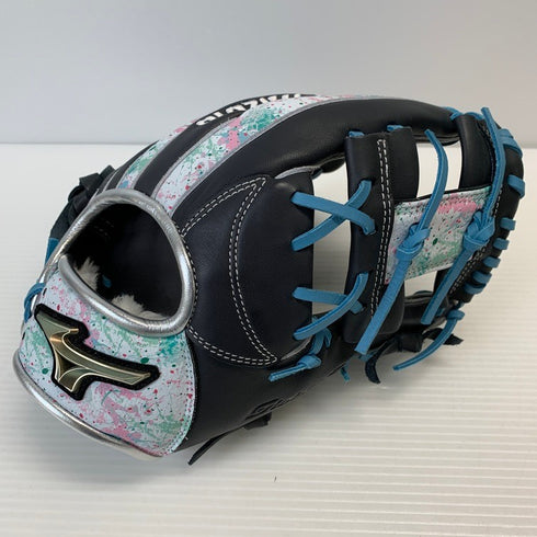 中古品 ミズノ MIZUNO グローバルエリート HselectionSIGNA プリントデザイン 軟式 内野手用グローブ 1AJGR31403 5157
