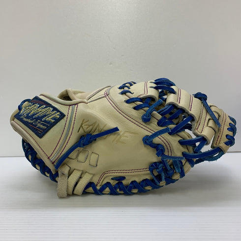 カナメ 要 KANAME 軟式 大人 一般 キャッチャーミット 捕手 グローブ グラブ 右投げ TYPE-C200R 中古品 グローブ袋付き 野球 7600