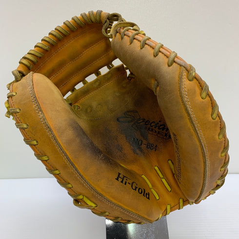 ハイゴールド HI-GOLD 軟式 大人 一般 キャッチャーミット 捕手 グローブ グラブ 右投げ オーダー 中古品 野球 1062